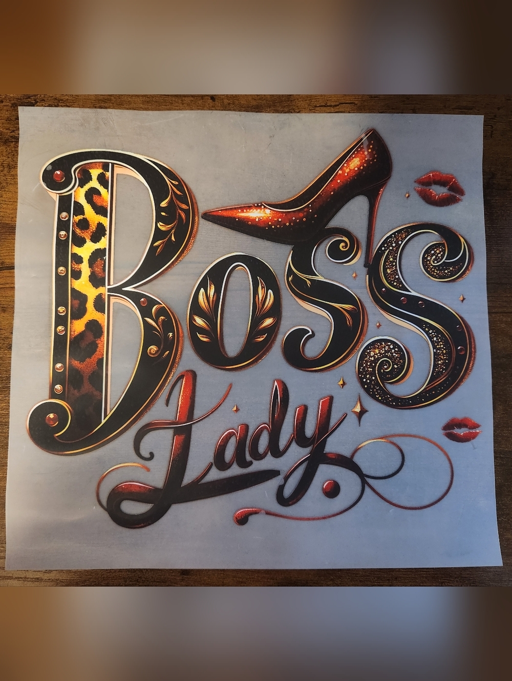 "BOSS LADY" DTF TRANSFER SHEET